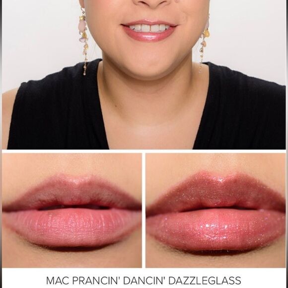MAC rare Dazzleglass Brillant lip gloss NEw1.92g full size color Prancin Dancin - Picture 4 of 14